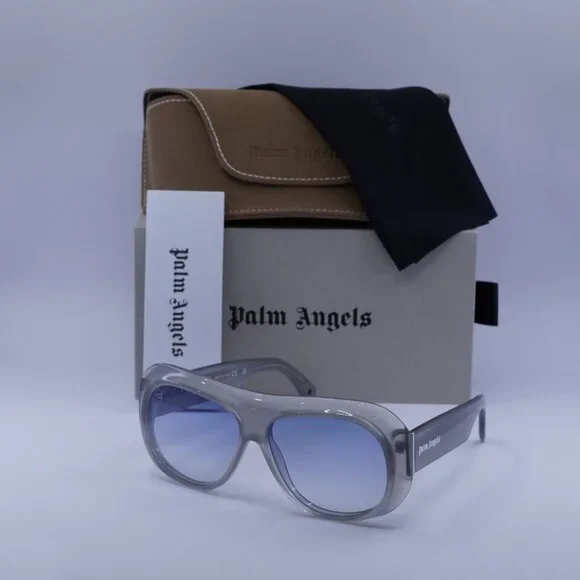 Palm Angels PERI103 ELFIN 0942 Aviator Sunglasses - Grey  display picture 3